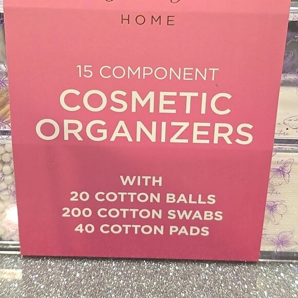 Juicy Couture Home Signature Logo Butterfly 15-Compartment Cosmetic Organizer - Picture 8 of 10